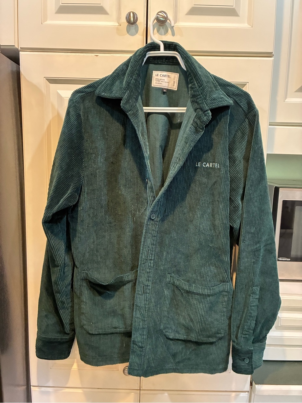 Women's Teal Corduroy Shirt Jacket